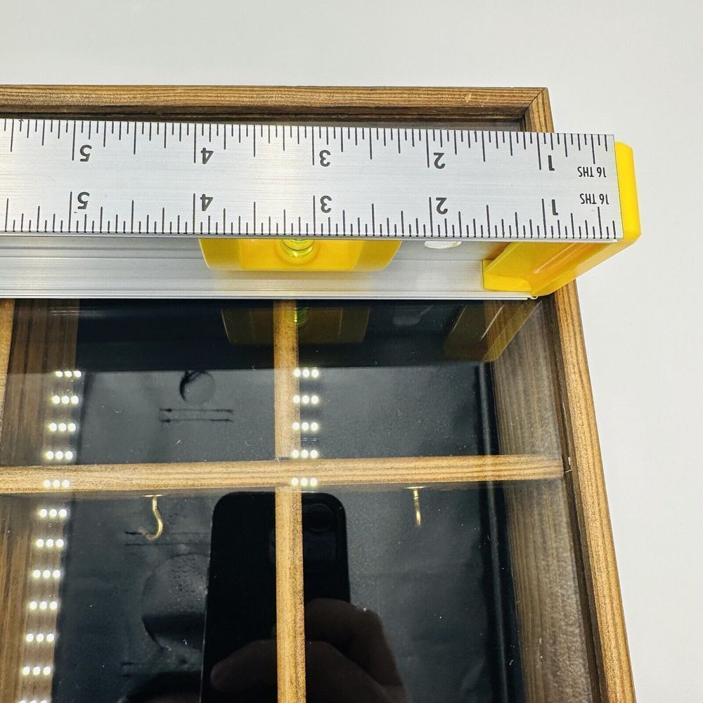 Tannery Lane Trinket Curio Glass Co Wooden Miniature Front Wall Ornament Hanging - Picture 12 of 15